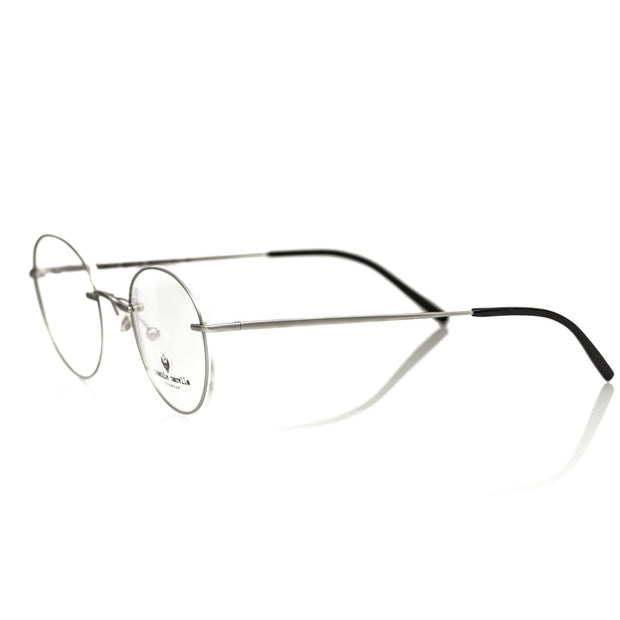 "Silver Metallic Unisex Eyeglass Frame"