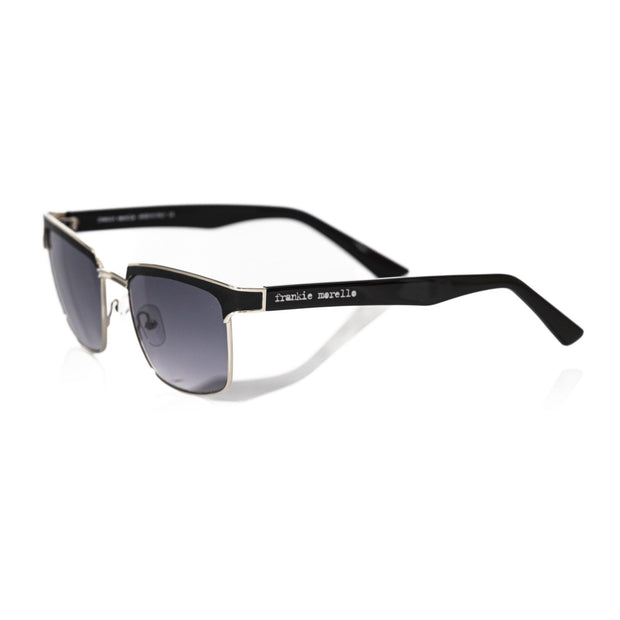 Black Metallic Fiber Men Sunglass