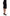 Chic Black Pencil Skirt Knee Length with Side Zip