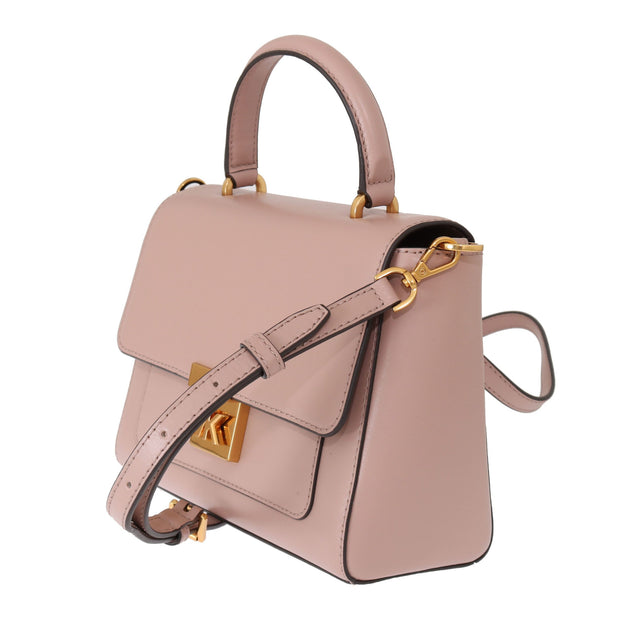 Elegant Pink Leather Mindy Shoulder Bag