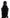 Black Virgin Wool Knitted Unisex Warmer Shawl Scarf