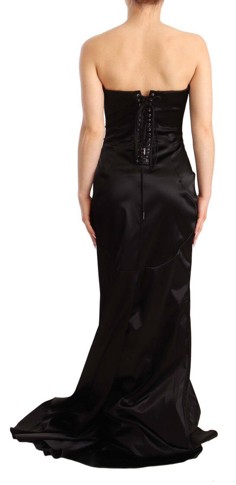 Elegant Black Strapless Mermaid Dress