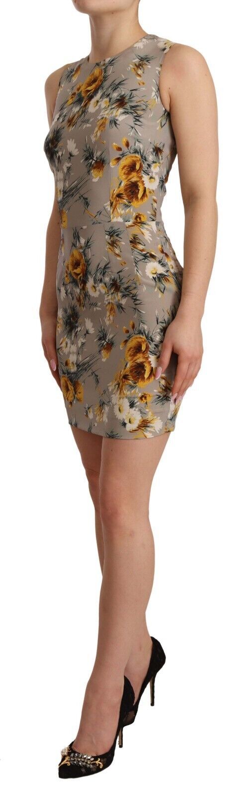 Elegant Floral Sheath Mini Dress