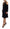 Black Long Sleeves Open Shoulder A-line Dress