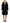 Black Long Sleeves Open Shoulder A-line Dress