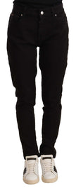 Black Skinny Slim Denim Cotton Stretch Jeans