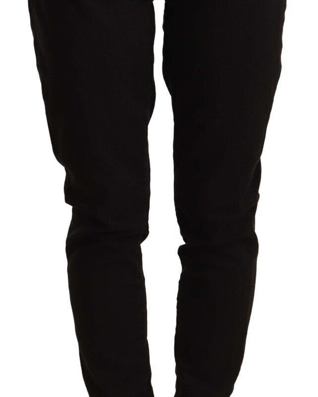Black Skinny Slim Denim Cotton Stretch Jeans
