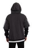 Gray Black Cotton Hooded #DGMILLENNIALS Sweater