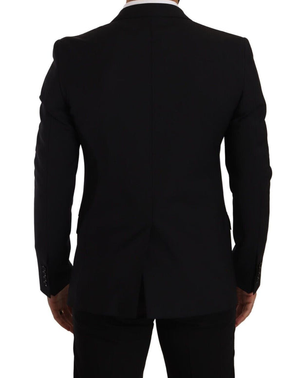 Black Slim Fit Vest 2 Button MARTINI Blazer