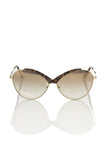 Beige Metallic Women Sunglass