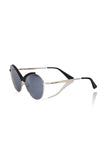 Black Metallic Women Sunglass