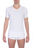 White Cotton Men T-Shirt