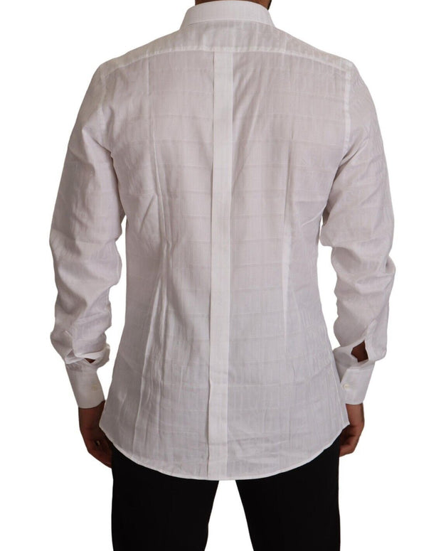 White GOLD Cotton Slim Fit Dress Formal Shirt