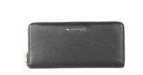 Jet Set Travel Large Black Pebble Leather Continental Wrist Wallet