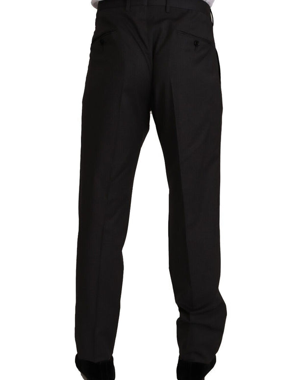 Gray Wool Formal Tuxedo Trouser Dress Pants