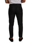 Gray Check Wool Formal Trouser Dress Pants