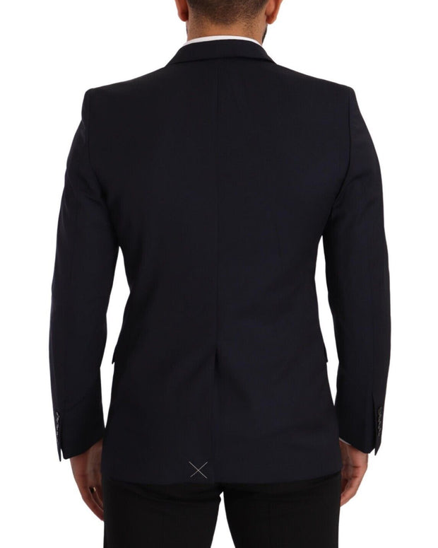 Dark Blue Single Breasted Coat MARTINI Blazer