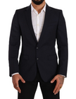 Dark Blue Single Breasted Coat MARTINI Blazer