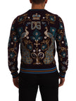 Bordeaux Cashmere DG Crown Embroidered Sweater