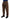 Brown Leather Tapered High Waist Pants