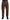 Brown Leather Tapered High Waist Pants