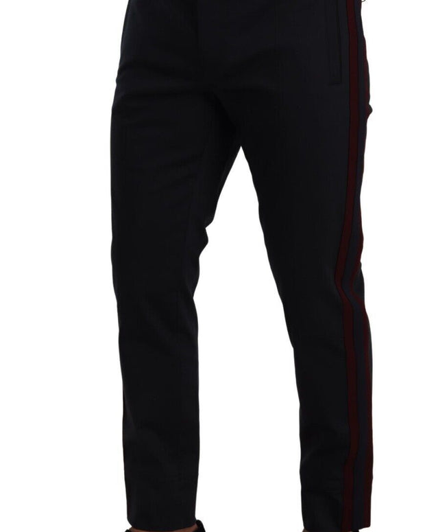 Blue Bordeaux Cotton Skinny Chino Pants
