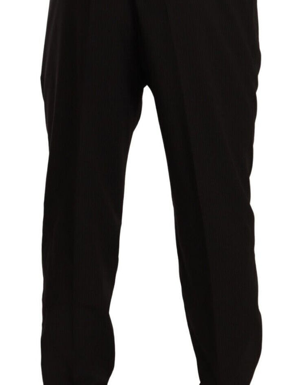 Brown Wool Skinny Formal Dress Pants