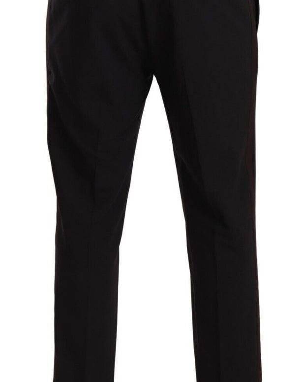 Gray Bordeaux Wool Trouser Dress Pants
