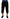 Black Cotton Torero Cropped Short Trouser Pants