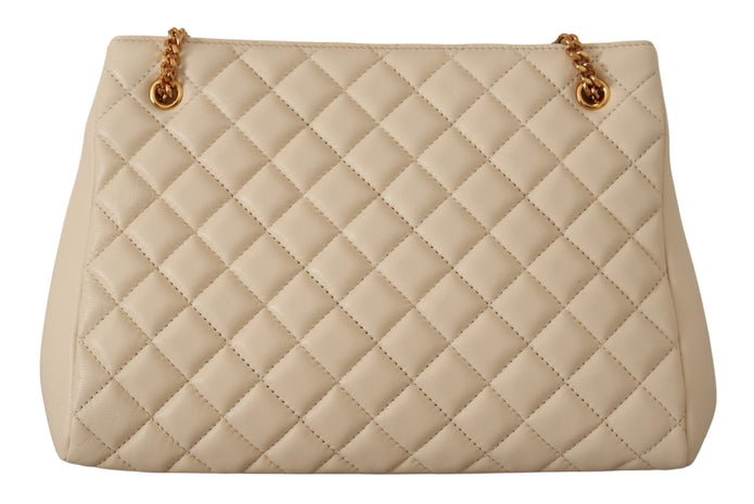 Elegant Quilted Nappa Leather Tote