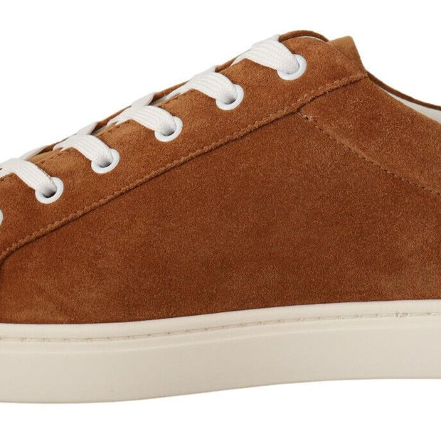 Elegant Two-Tone Leather Sneakers