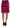 Pink Black Above Knees Cotton Stretch Skirt