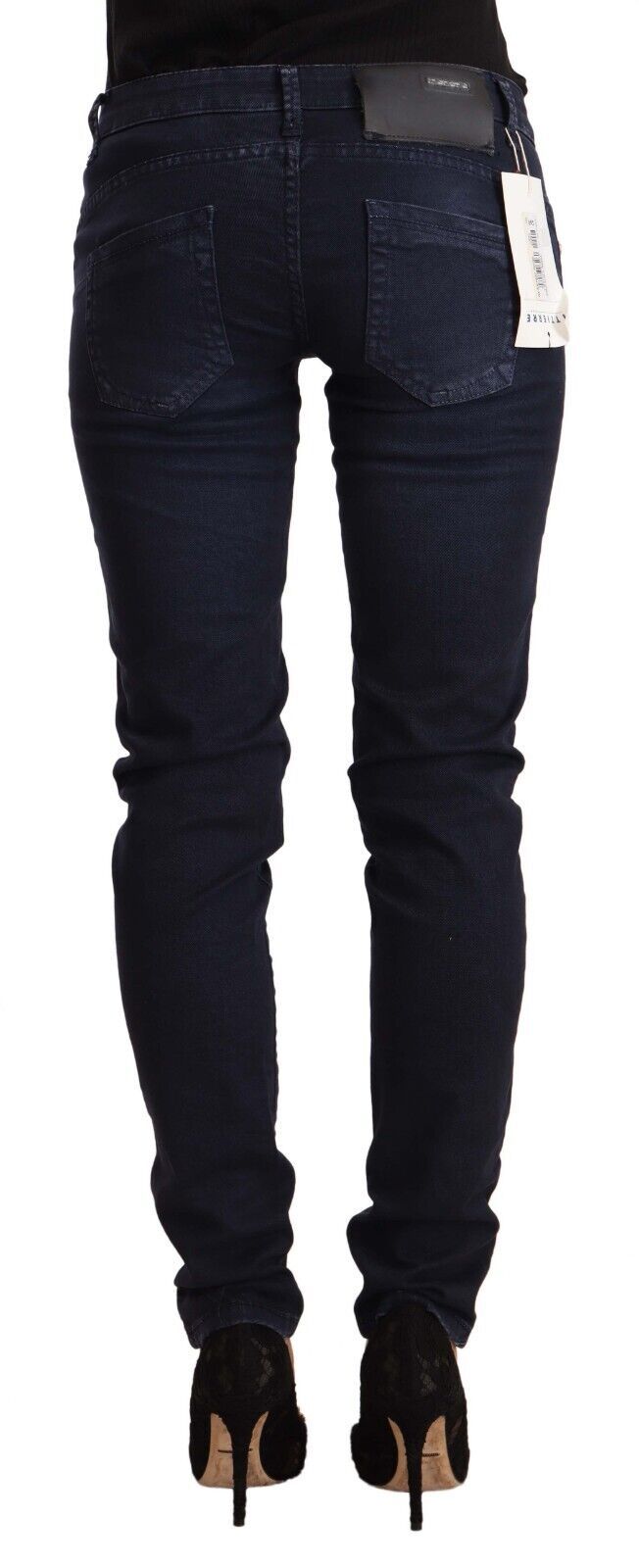 Chic Low Waist Skinny Denim in Blue