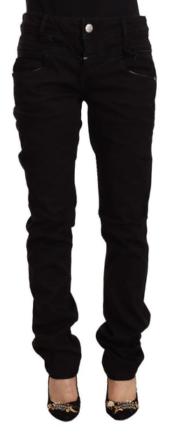 Chic Black Low Waist Skinny Jeans