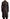 Dark Brown Leather Long Sleeves Belted Jacket