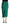 Dark Green High Waist Midi Pencil Cut Pleated Skirt