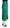 Dark Green High Waist Midi Pencil Cut Pleated Skirt