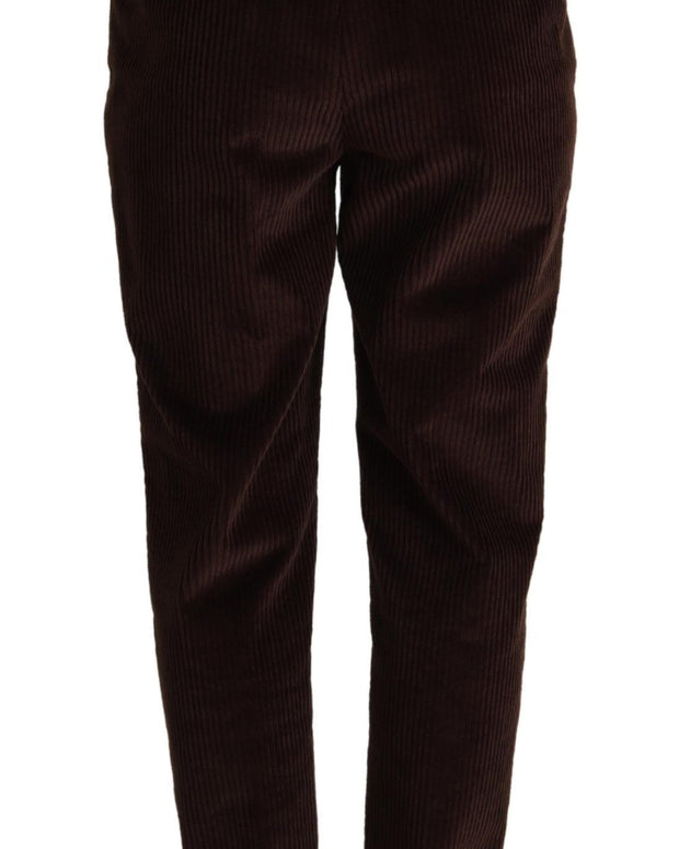 Bordeaux Corduroy Cotton Trouser Tapered Pants