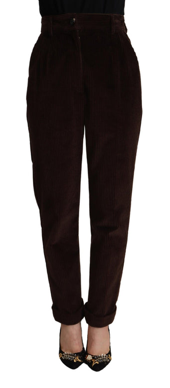 Bordeaux Corduroy Cotton Trouser Tapered Pants