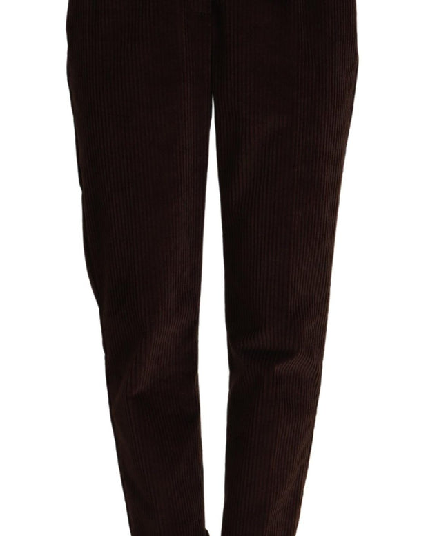 Bordeaux Corduroy Cotton Trouser Tapered Pants