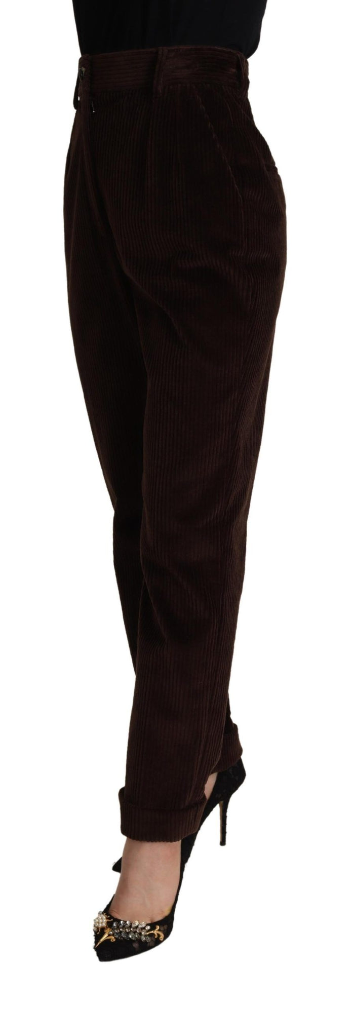 Bordeaux Corduroy Cotton Trouser Tapered Pants