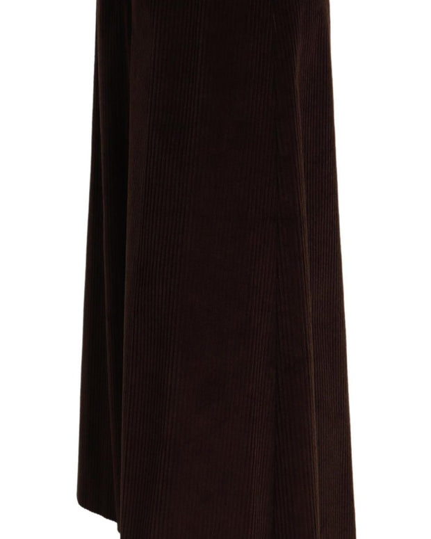 Bordeaux Corduroy Cotton Trouser Wide Leg Pants