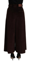 Bordeaux Corduroy Cotton Trouser Wide Leg Pants