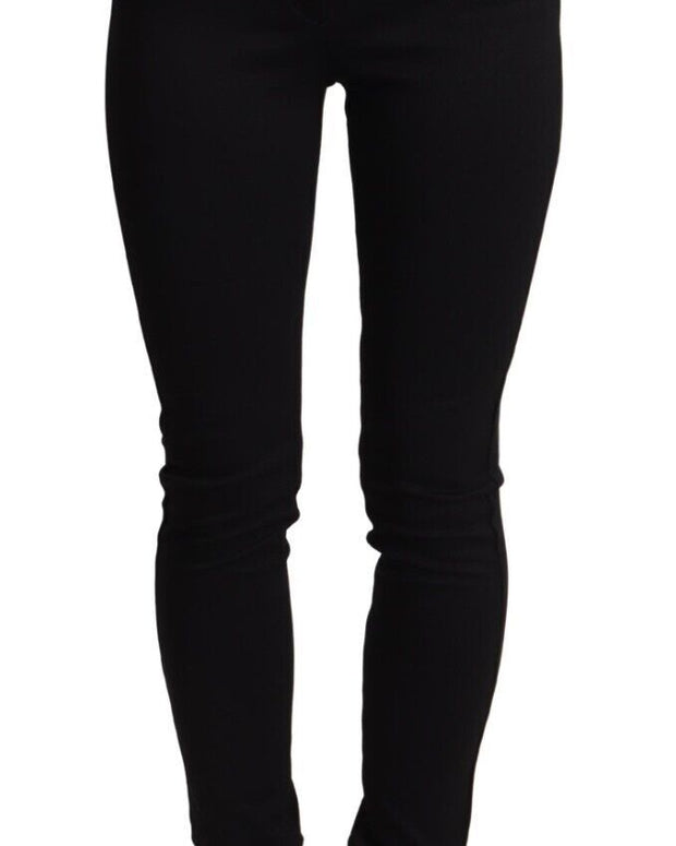 Black High Waist Skinny Slim Fit Pants