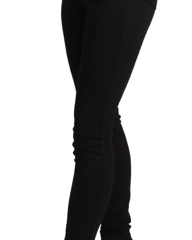 Black High Waist Skinny Slim Fit Pants