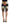 Multicolor Patchwork High Waist Cropped Pants