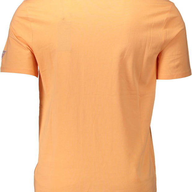 Orange Cotton Men T-Shirt