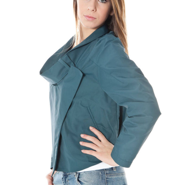 Green Polyamide Women Jacket