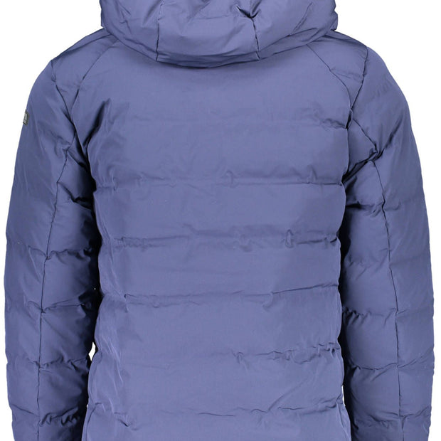 Blue Polyamide Men Jacket