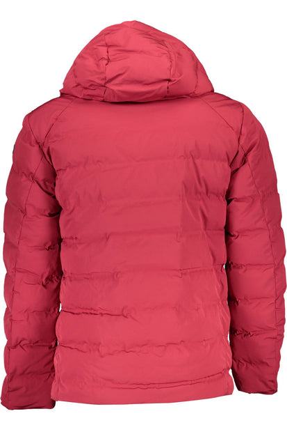 Red Polyamide Men Jacket